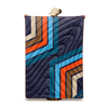 Original Puffy Blanket - Midnight Retro Stripes