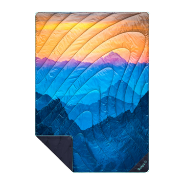 Original Puffy Blanket - Misty Peaks Mountainscape