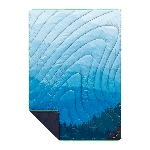 Rumpl Original Puffy Blanket - Blue Ridge Fade Original Puffy Blanket - Blue Ridge Fade | Rumpl Blankets For Everywhere Printed Original