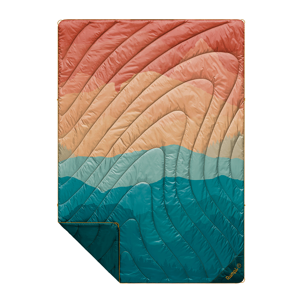 Rumpl Original Puffy Blanket - Rocky Mountain Sunset Fade Original Puffy Blanket - Rocky Mountain Sunset Fade | Rumpl Blankets Printed Original