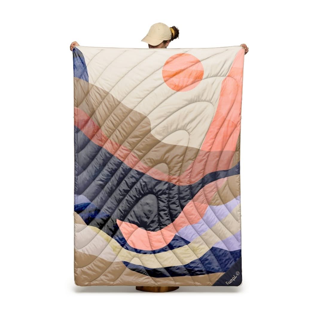 Rumpl Original Puffy Blanket - Valley Dawn Original Puffy Blanket - Valley Dawn | Rumpl Blankets For Everywhere Printed Original
