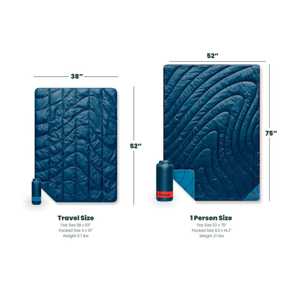 Rumpl Travel Puffy Blanket - Deepfoam Fade Travel Puffy Blanket - Deepfoam Fade | Rumpl Blankets for Everywhere Printed Travel