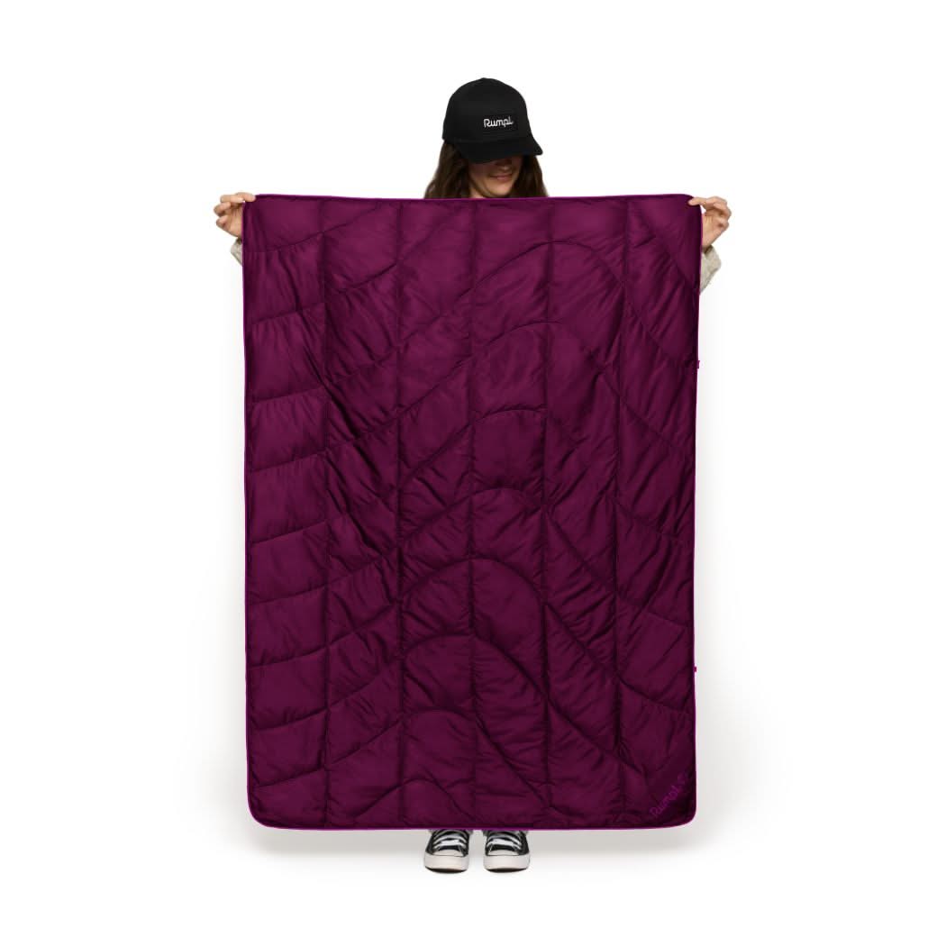 Rumpl Travel Puffy Blanket - Plum Travel Puffy Blanket - Plum | Rumpl Blankets For Everywhere Printed Travel